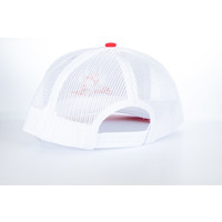 Bear Claw Logo Trucker Cap-Red, White and Blue