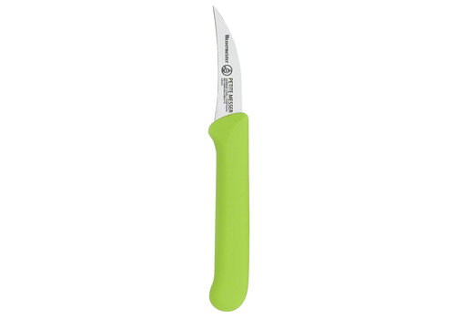 Messermeister Messermeister, Petite Messer Green 2.5" Bird's Beak Paring Knife with Sheath