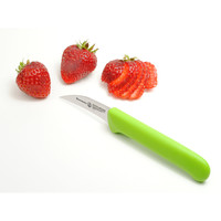 Messermeister, Petite Messer Green 2.5" Bird's Beak Paring Knife with Sheath