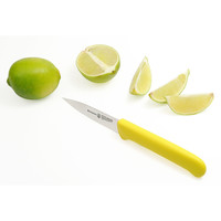 Messermeister Petite Messer Spear Point Paring Knife with Sheath, Yellow