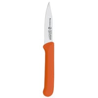 Messermeister, Petite Messer 3" Clip Point Paring Knife, Sheath, Orange