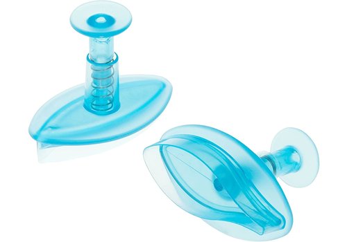 Ateco Ateco Veined Lily Petal Sugar Paste Cutters with Plunger- Graduated 2 Piece Set