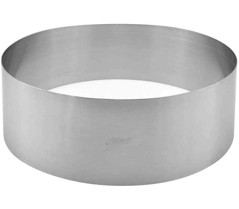 Ateco 9.5" Round Stainless Steel Cake Ring Dessert Mold