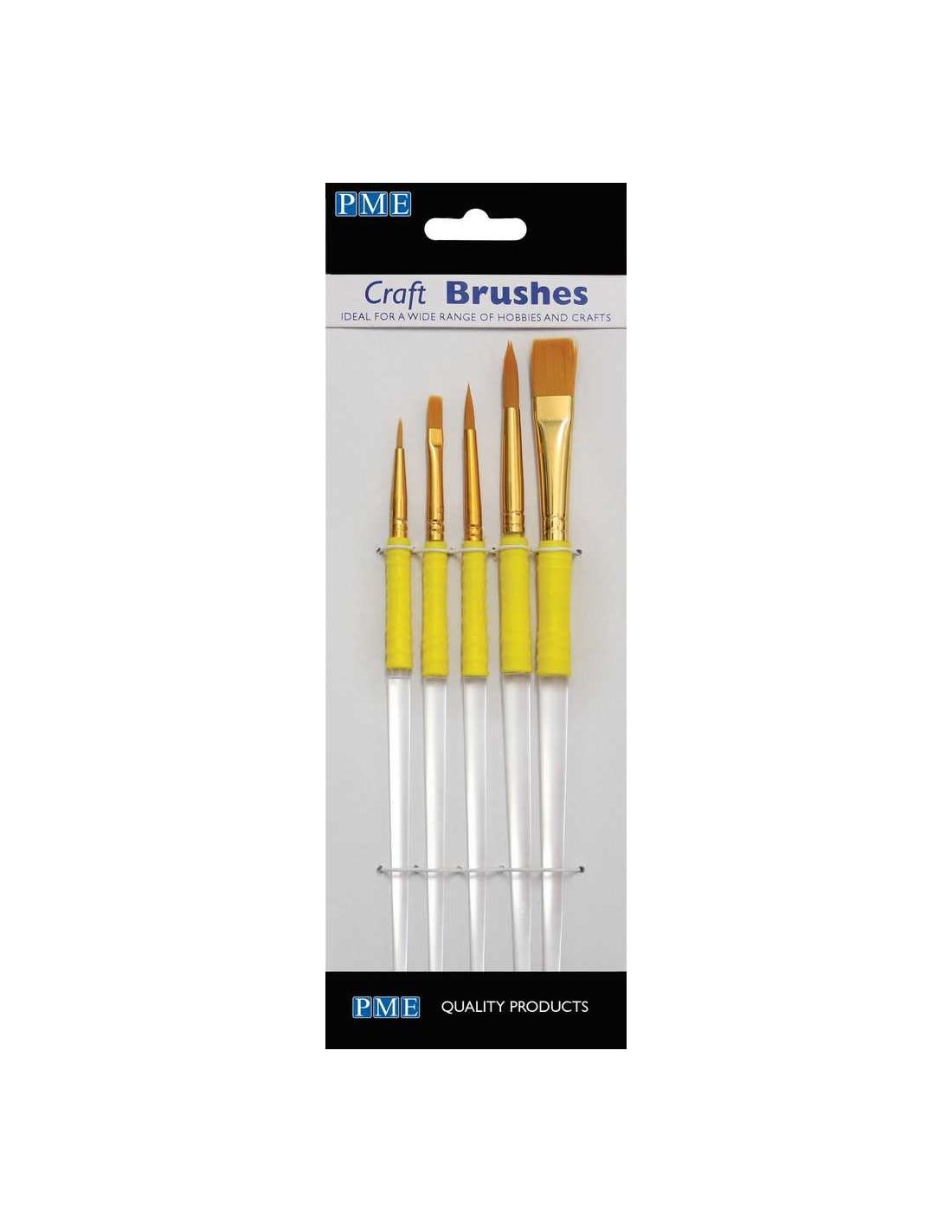 PME Craft Brushes- Set of 5 - Bear Claw Knife & Shear