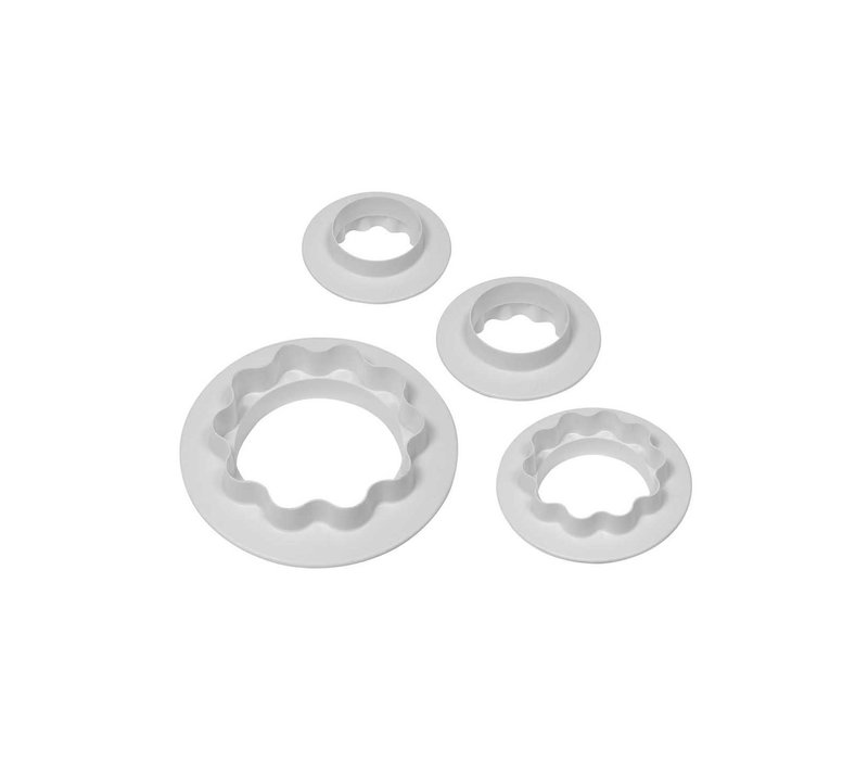 PME Round & Wavy Edge Cutters Set of 4