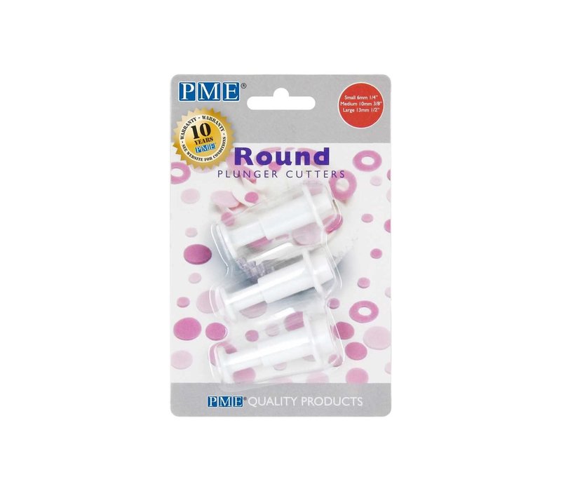 PME Miniature Round Plunger Cutter- Set of 3