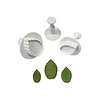 PME PME Veined Rose Leaf Plunger Cutter- Set of 3