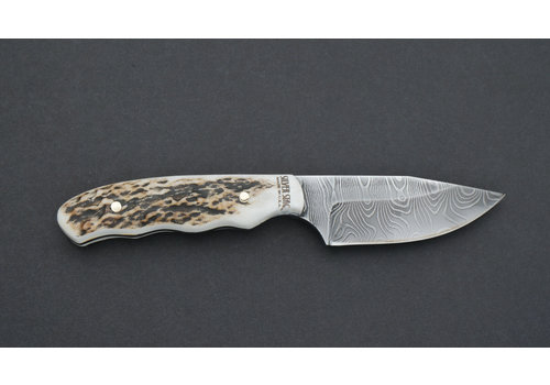 Silver Stag Silver Stag, The Guide Damascus Series Antler Handle