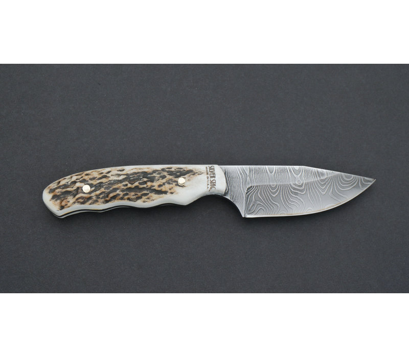 Silver Stag, The Guide Damascus Series Antler Handle