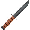 Ka-Bar Ka-Bar, US Army Fighting Knife, 1095 Carbon, Stacked Leather Handle, Black GRN belt sheath