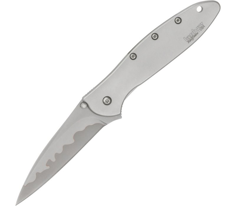 Kershaw Leek Assisted Open- Stainless  Handle, Composite Blade