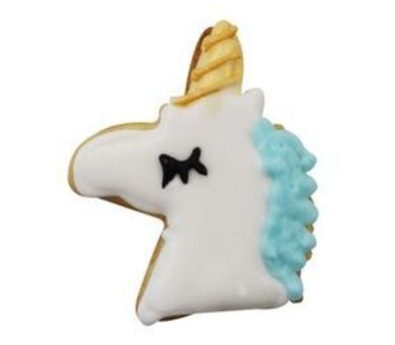 R&M Mini Unicorn Head Cookie Cutter 1.75"