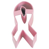 R&M Pink Ribbon Cookie Cutter 3.75"