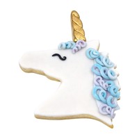 R&M Unicorn Head Cookie Cutter 4.75"- Pink