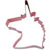 R&M R&M Unicorn Head Cookie Cutter 4.75"- Pink