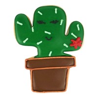 R&M Cactus In a Pot Cookie Cutter 4"