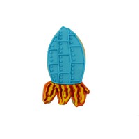 R&M Rocket Cookie Cutter 4" -White