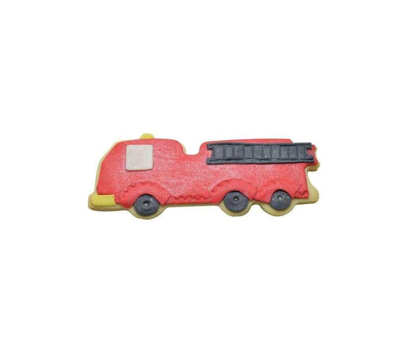 R&M, Red Fire Truck Cookie Cutter, 5"