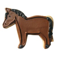 (discontinued) R&M Horse Cookie Cutter 4"- Brown