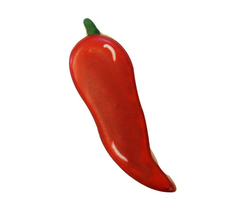 (discontinued)R&M Chili Pepper  Cookie Cutter 3.25" - Red
