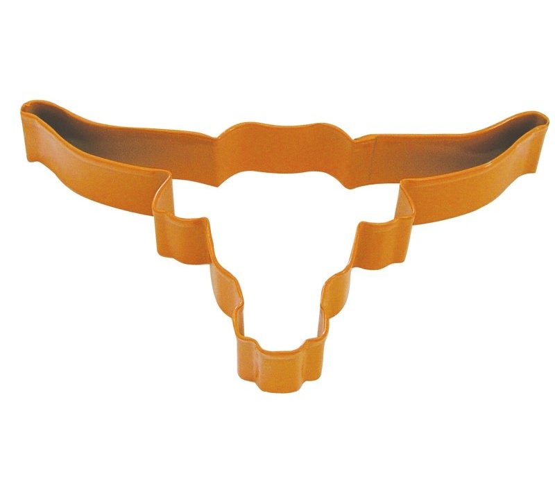 (Discontinued) R&M, Longhorn Orange Cookie Cutter 6"