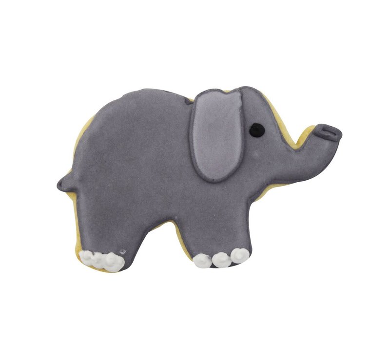 (Discontinued) R&M Elephant Cookie Cutter 3.5" Pink