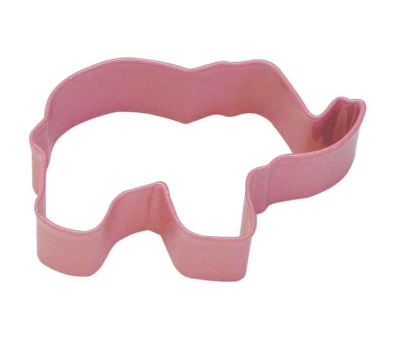 (Discontinued) R&M Elephant Cookie Cutter 3.5" Pink