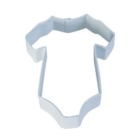 R&M Baby Bodysuit Cookie Cutter  4"- White