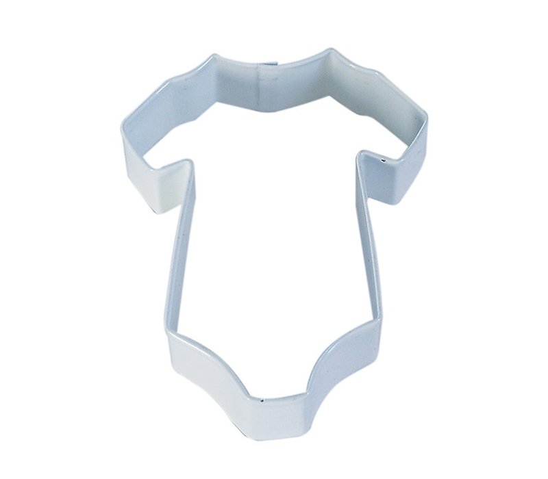 (discontinued) R&M Baby Bodysuit Cookie Cutter  4"- White