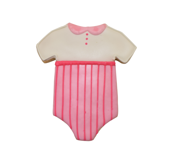 (discontinued) R&M Baby Bodysuit Cookie Cutter  4"- White