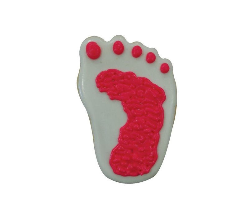 (discontinued) R&M Foot Cookie Cutter 3.5" - Blue