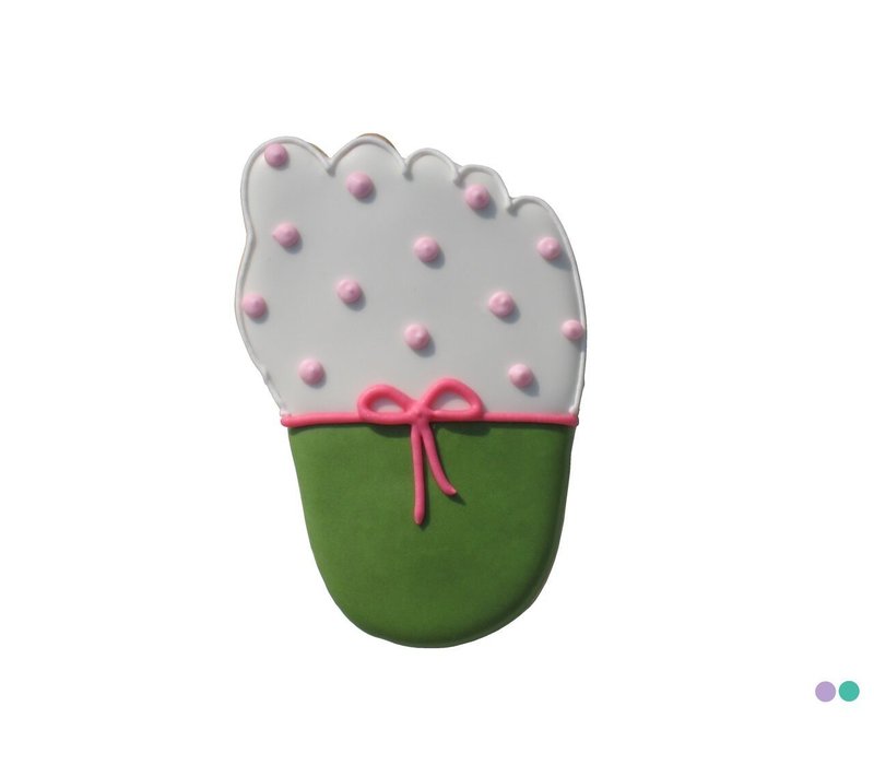 (discontinued) R&M Foot Cookie Cutter 3.5" - Blue