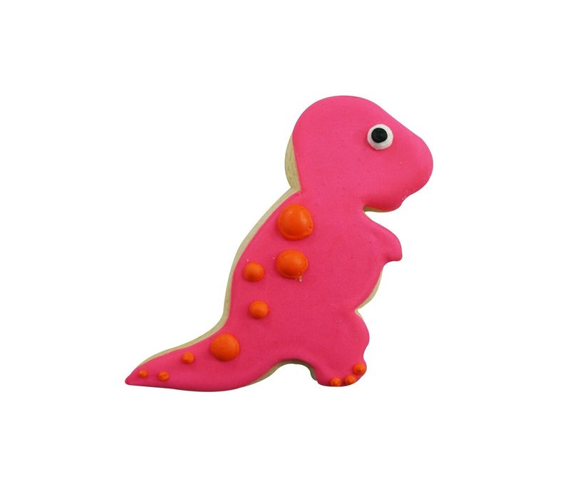 R&M Tyrannosaurus Rex Baby Cookie Cutter 4.75"- Orange