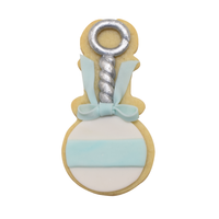 0990S--R&M, BABY RATTLE 4" COOKIE CUTTER