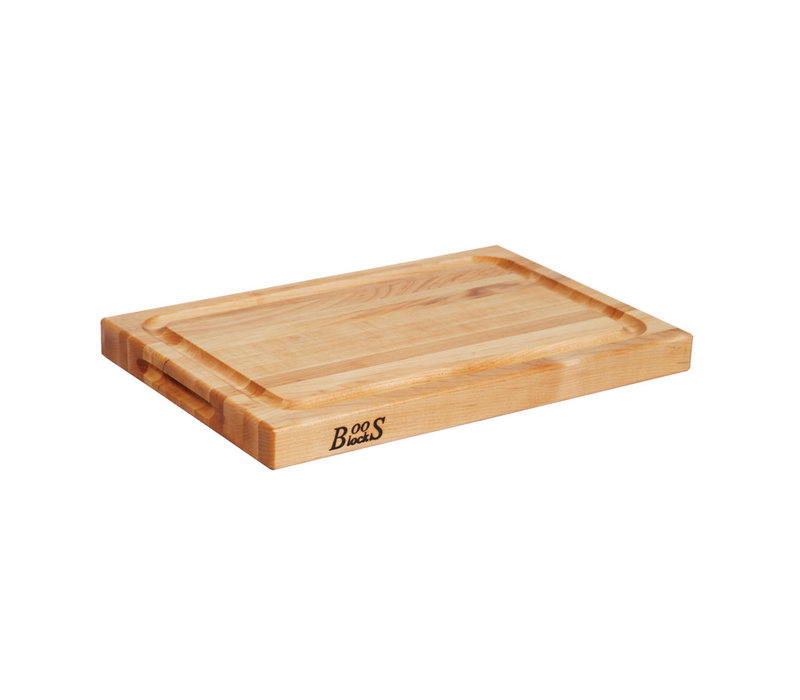 John Boos Maple BBQ Cutting Board with Juice Groove  8"x 12"x 1.5"