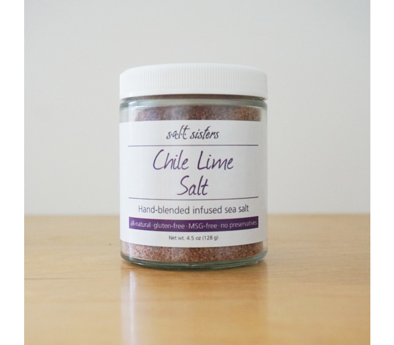 Salt Sisters, Chile Lime Infused Sea Salt 4oz