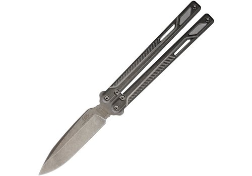 EOS EOS, Serpent Butterfly Knife, CTS-XHP Stainless, Gray Titanium