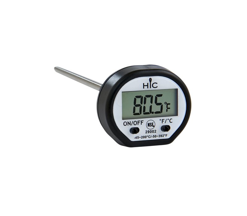 HIC Roasting, Instant-Read Digital Meat Thermometer- Shatterproof LCD Display
