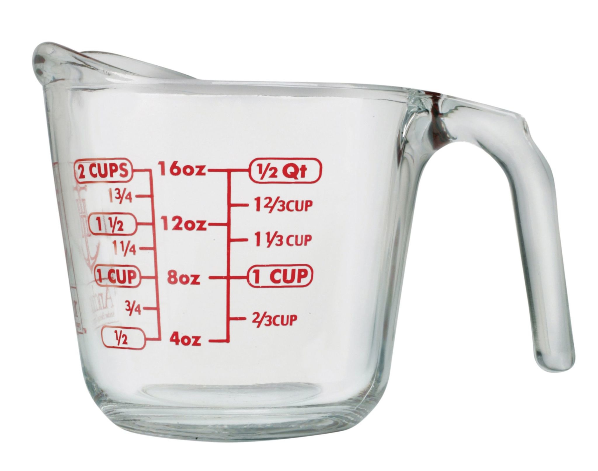 Anchor Hocking 2-Piece Glass Measuring Cup Set
