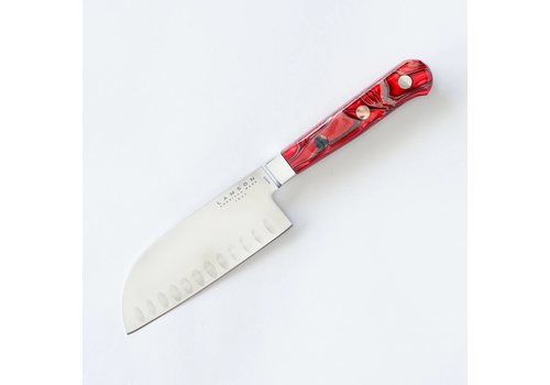 Lamson Lamson Premier Forged 5" Santoku Knife- Kullenschliff Edge, FIRE Series
