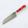 Lamson Lamson, Fire Series 7″ Premier Forged Santoku Knife With Kullenschliff (Granton) Edge