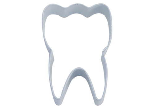 R&M R&M Tooth Cookie Cutter 3" - White