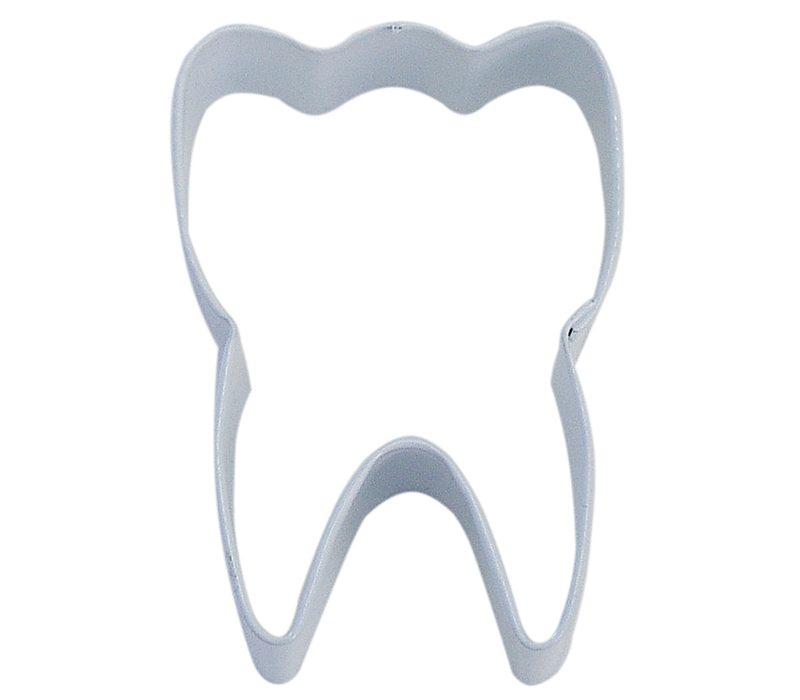 R&M Tooth Cookie Cutter 3" - White