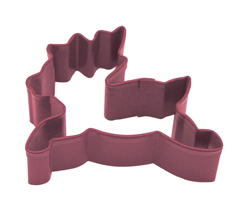 (discontinued) R&M Reindeer Cookie Cutter 3" - Red