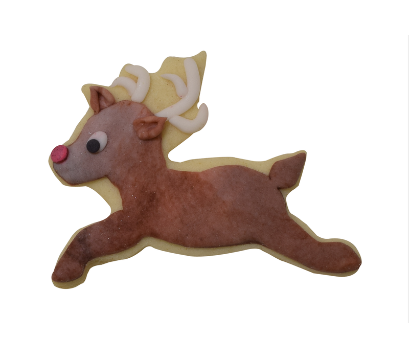 (discontinued) R&M Reindeer Cookie Cutter 3" - Red