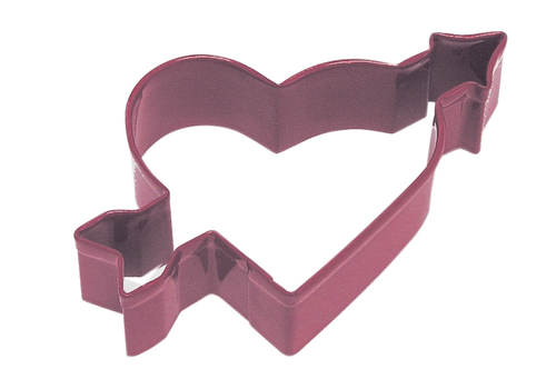 R&M (Discontinued) R&M Heart & Arrow Cookie Cutter 4" Red