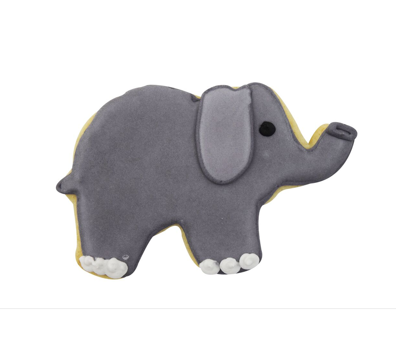 R&M Elephant Cookie Cutter 3.5"- Red