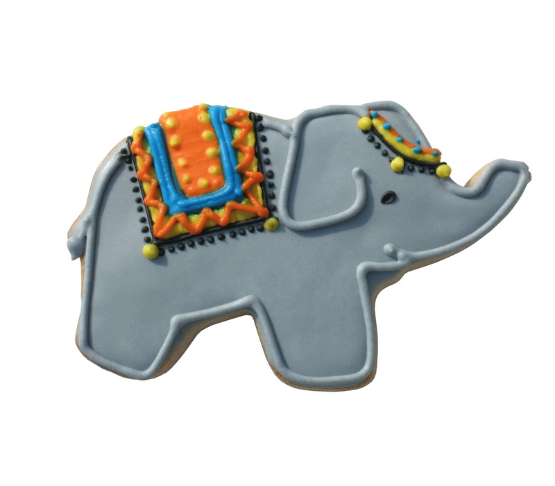 R&M Elephant Cookie Cutter 3.5"- Red