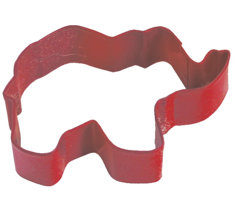 (discontinued) R&M Elephant Cookie Cutter 3.5"- Red