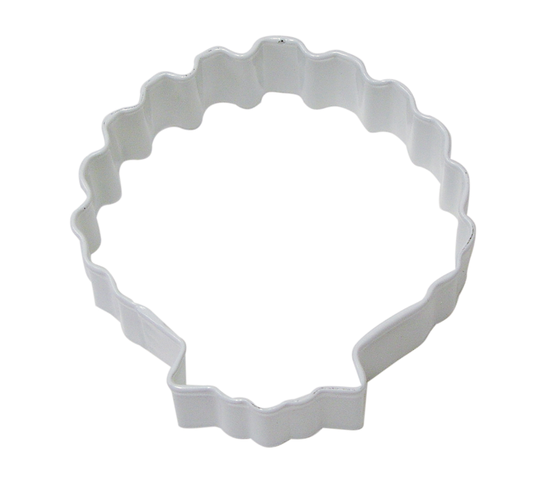 R&M Sea Shell Cookie Cutter 3" White